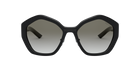 Prada PR 08XS Black 1AB0A7 three-quarter view