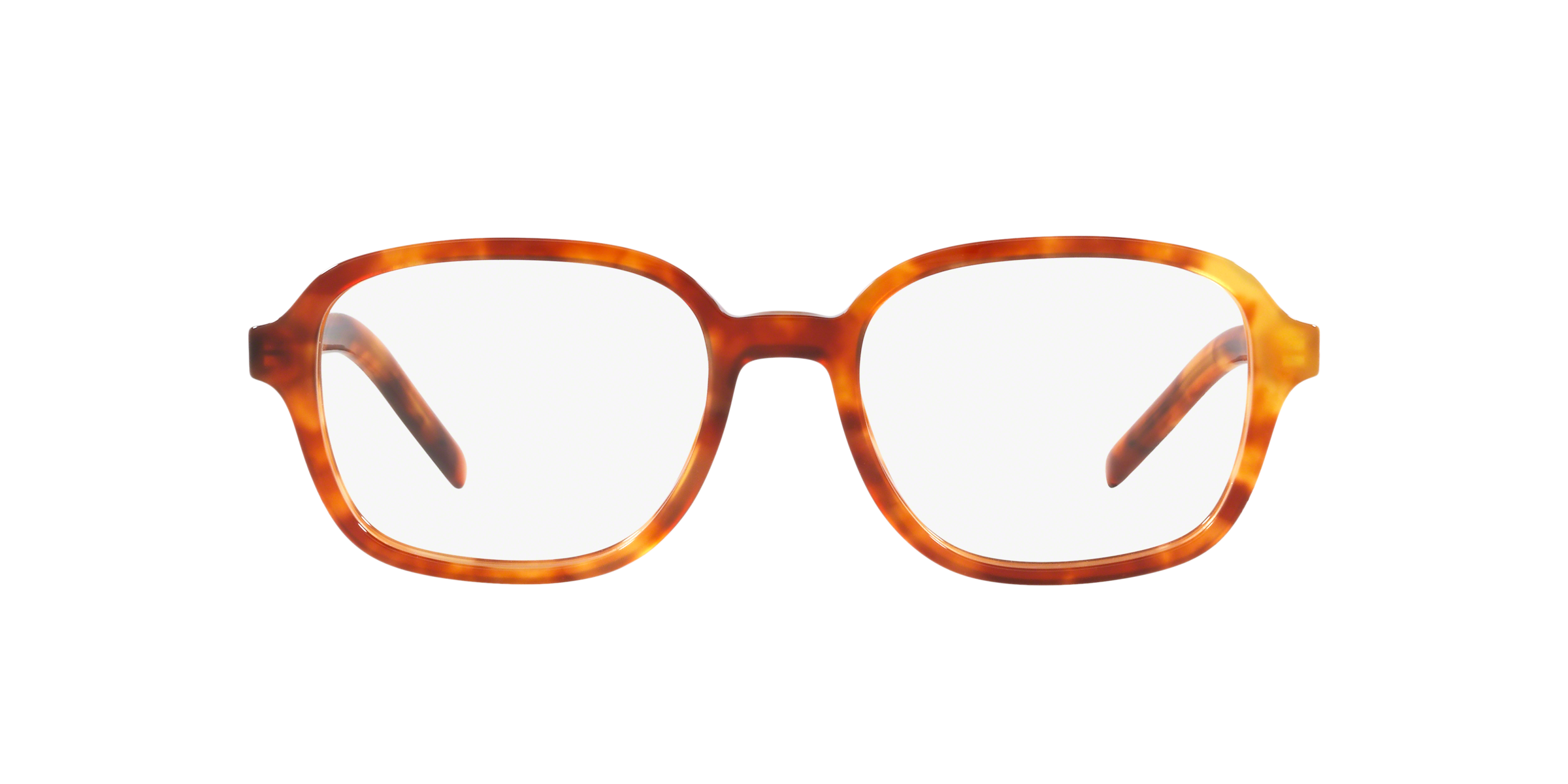 Prada PR 08XV Light Havana 4BW1O1 three-quarter view