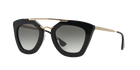 Prada PR 09QS Black 1AB0A7 three-quarter view