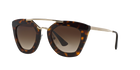 Prada PR 09QS Havana 2AU6S1 three-quarter view