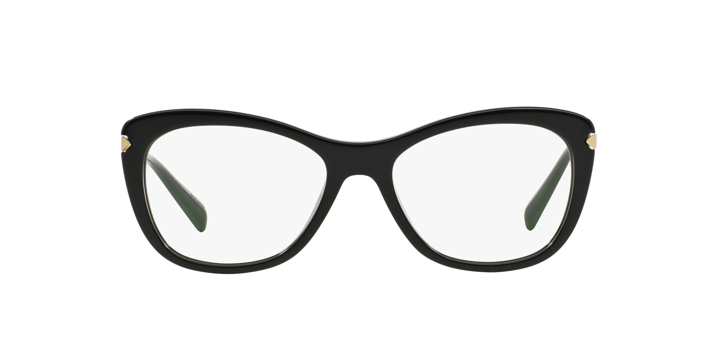 Prada PR 09RV Black 1AB1O1 three-quarter view
