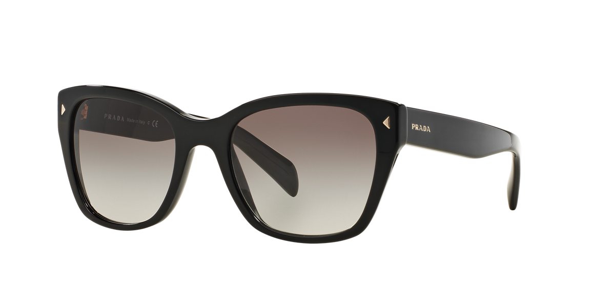 Prada PR 09SS Black 1AB0A7 three-quarter view