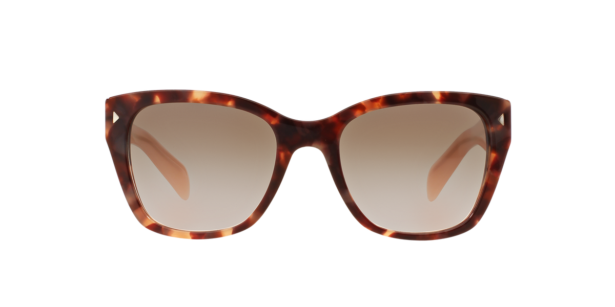 Prada PR 09SS Spotted Brown Pink UE04K0 front view