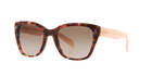 Prada PR 09SS Spotted Brown Pink UE04K0 three-quarter view