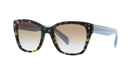 Prada PR 09SS Spotted Brown Blue UE14S2 three-quarter view