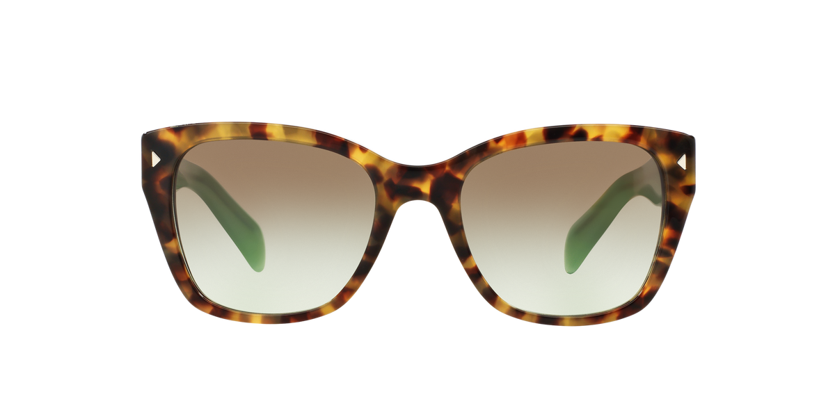 Prada PR 09SS Spotted Brown Green UEZ4K1 front view
