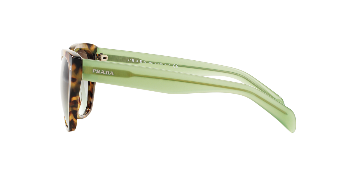 Prada PR 09SS Spotted Brown Green UEZ4K1 side view