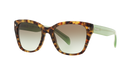 Prada PR 09SS Spotted Brown Green UEZ4K1 three-quarter view