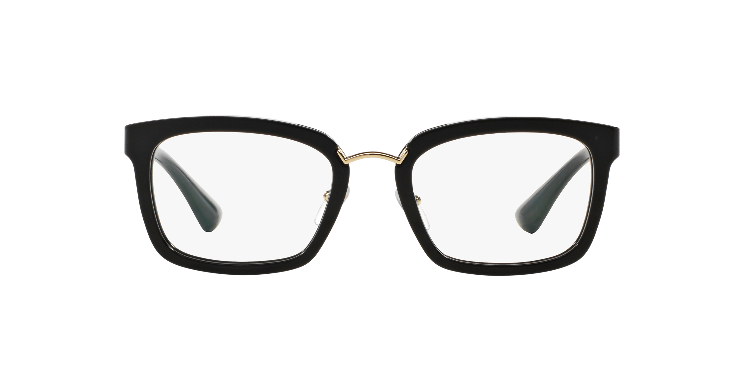 Prada PR 09SV Black 1AB1O1 three-quarter view
