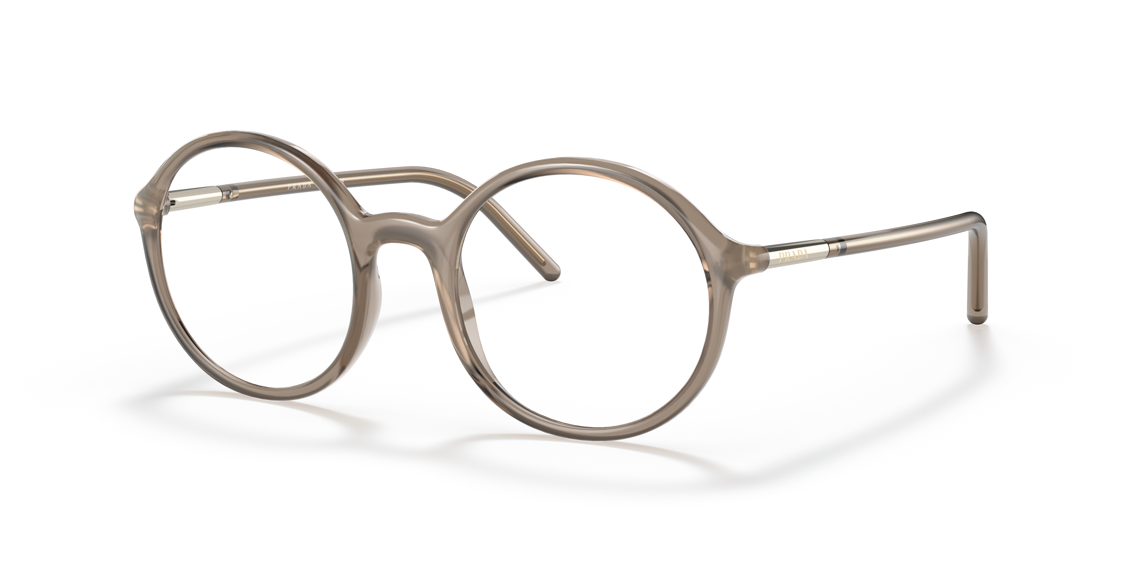 Prada PR 09WV Crystal Honey 05N1O1 three-quarter view