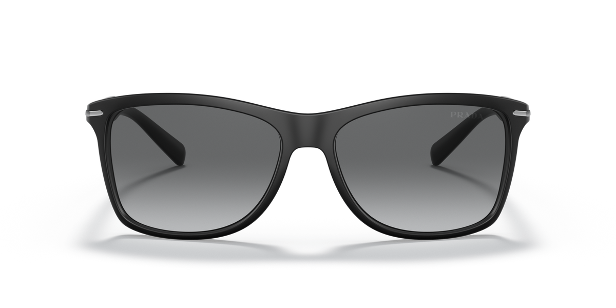 Prada PR 10OS Black Demi Shiny 1BO3M1 front view