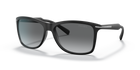Prada PR 10OS Black Demi Shiny 1BO3M1 three-quarter view