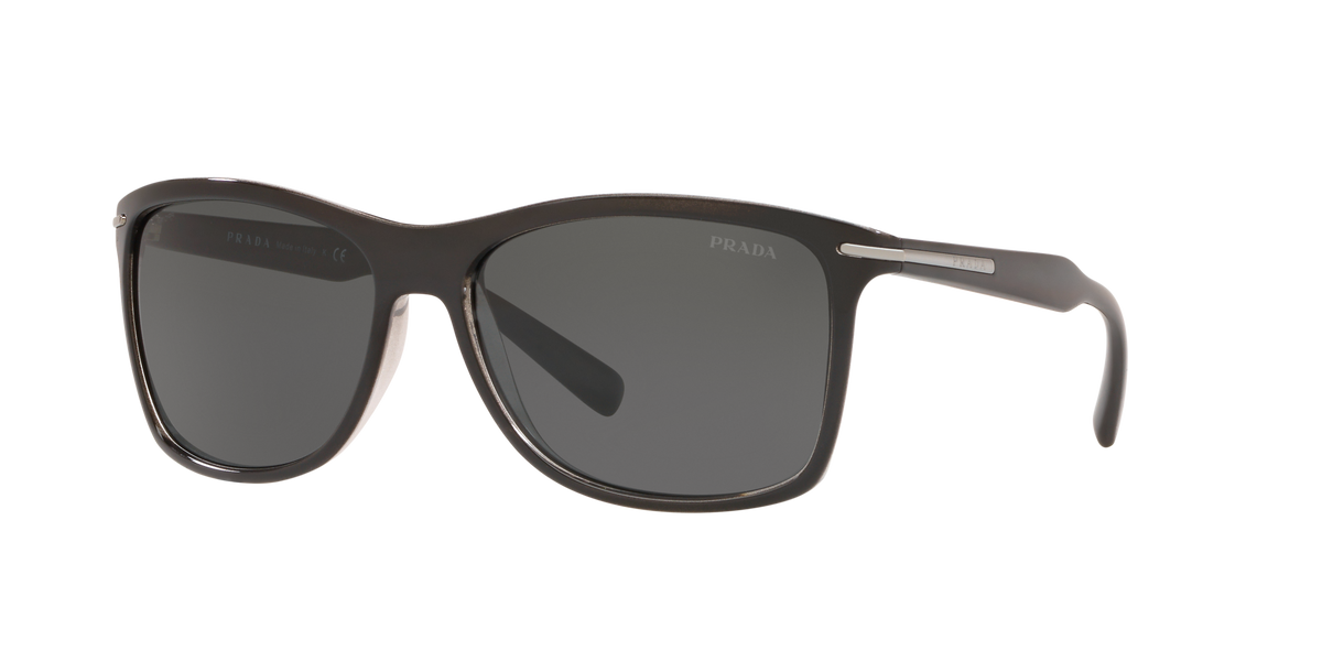 Prada PR 10OS Top Black/Crystal 2AF1A1 three-quarter view
