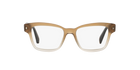Prada PR 10SV Grey Gradient UBJ1O1 three-quarter view