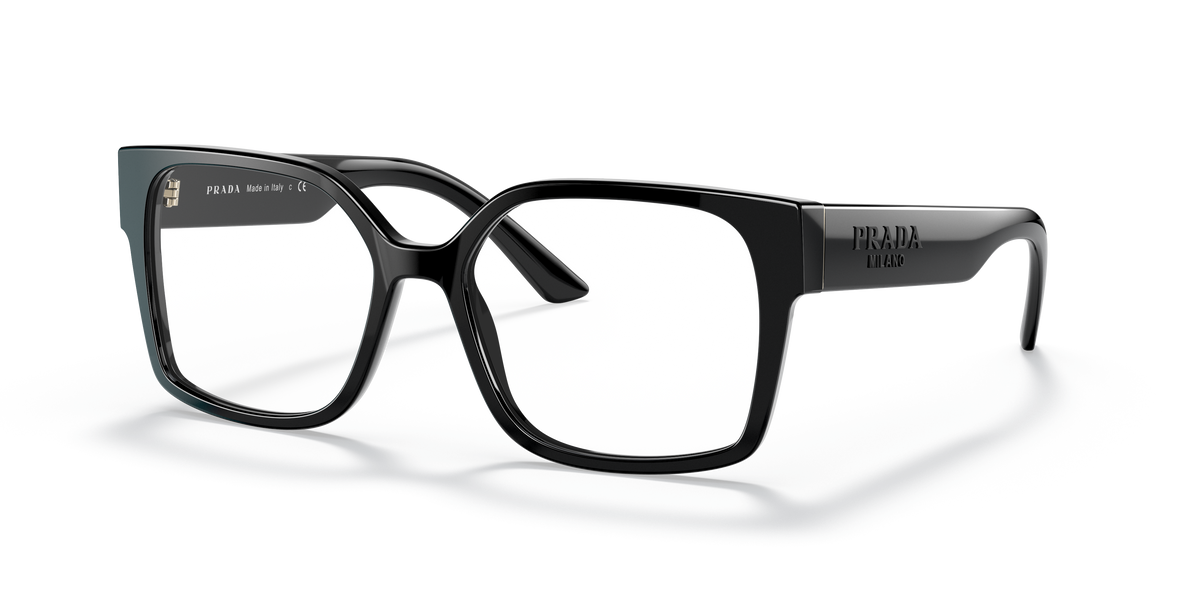 Prada PR 10WV Black 1AB1O1 three-quarter view