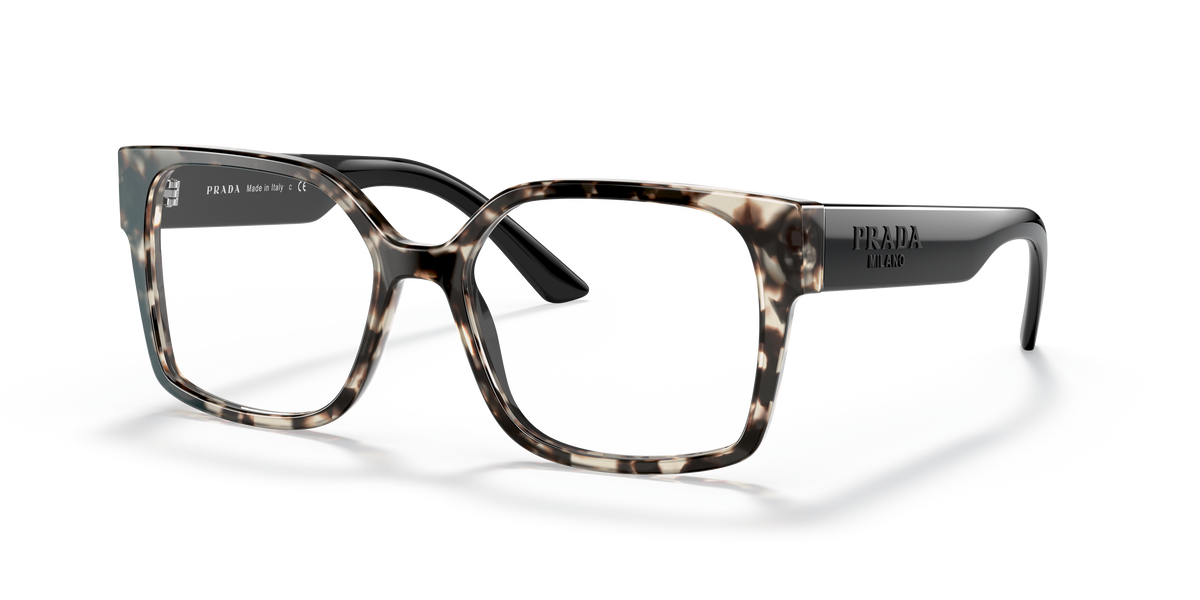 Prada PR 10WV Talc Tortoise UAO1O1 three-quarter view