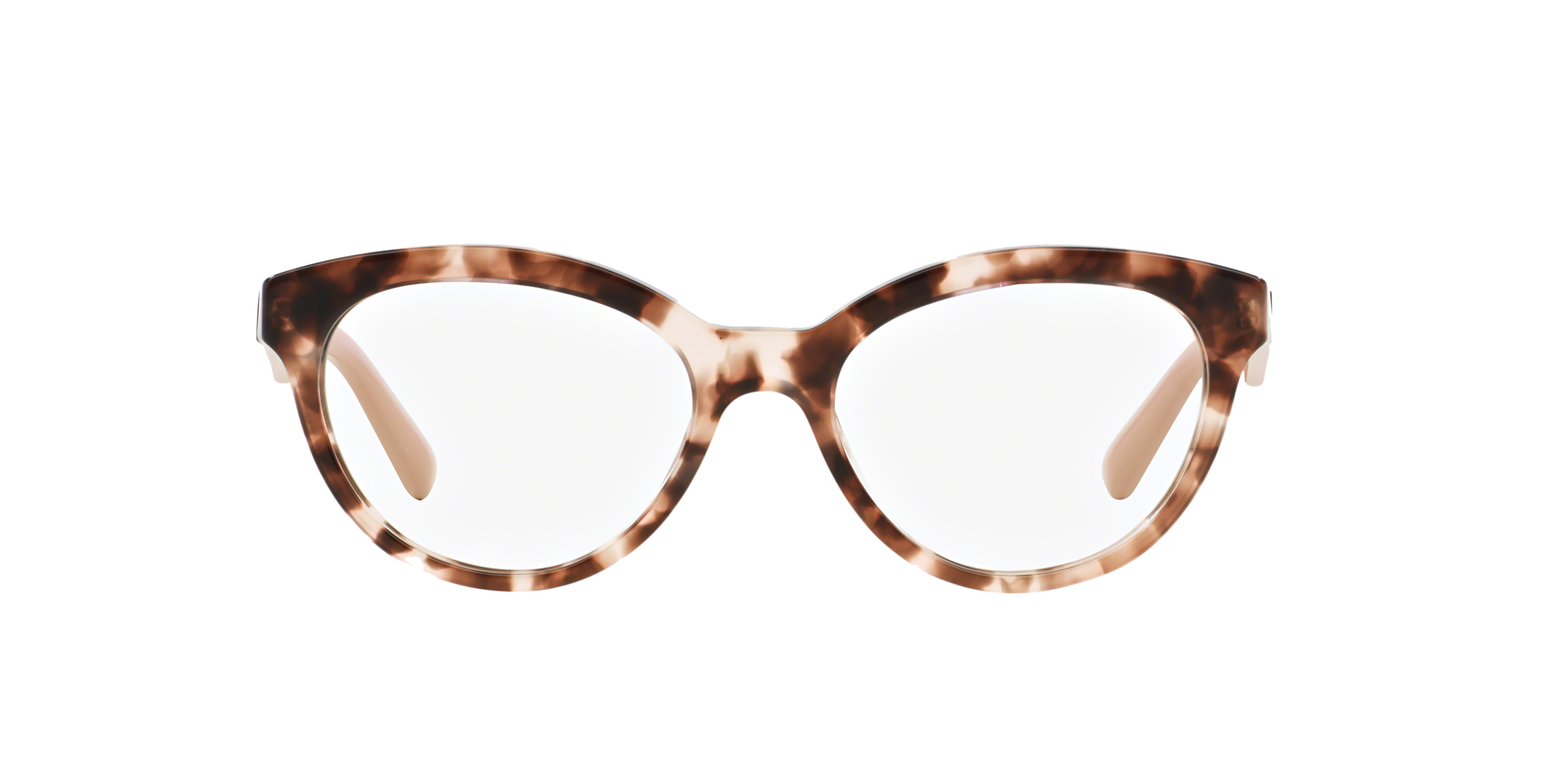 Prada PR 11RV Pink Havana ROJ1O1 three-quarter view
