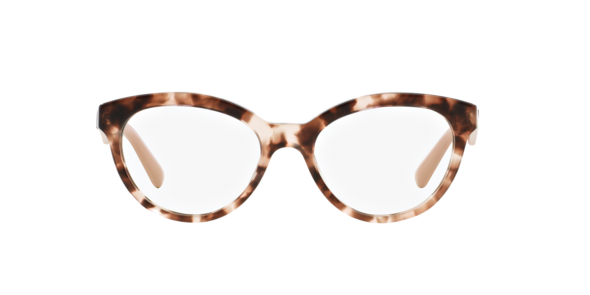 Prada PR 11RV Pink Havana ROJ1O1 three-quarter view
