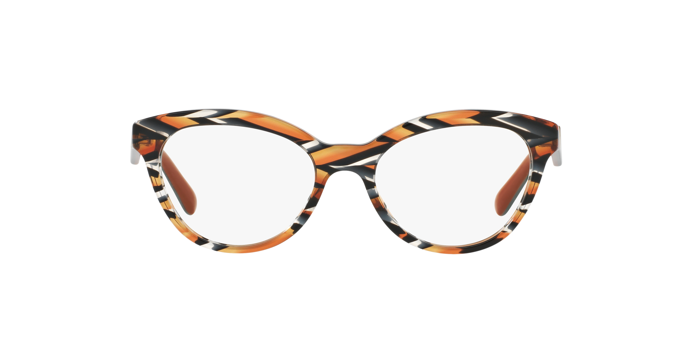 Prada PR 11RV Sheaves Grey Orange VAN1O1 three-quarter view