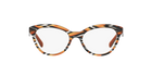 Prada PR 11RV Sheaves Grey Orange VAN1O1 three-quarter view