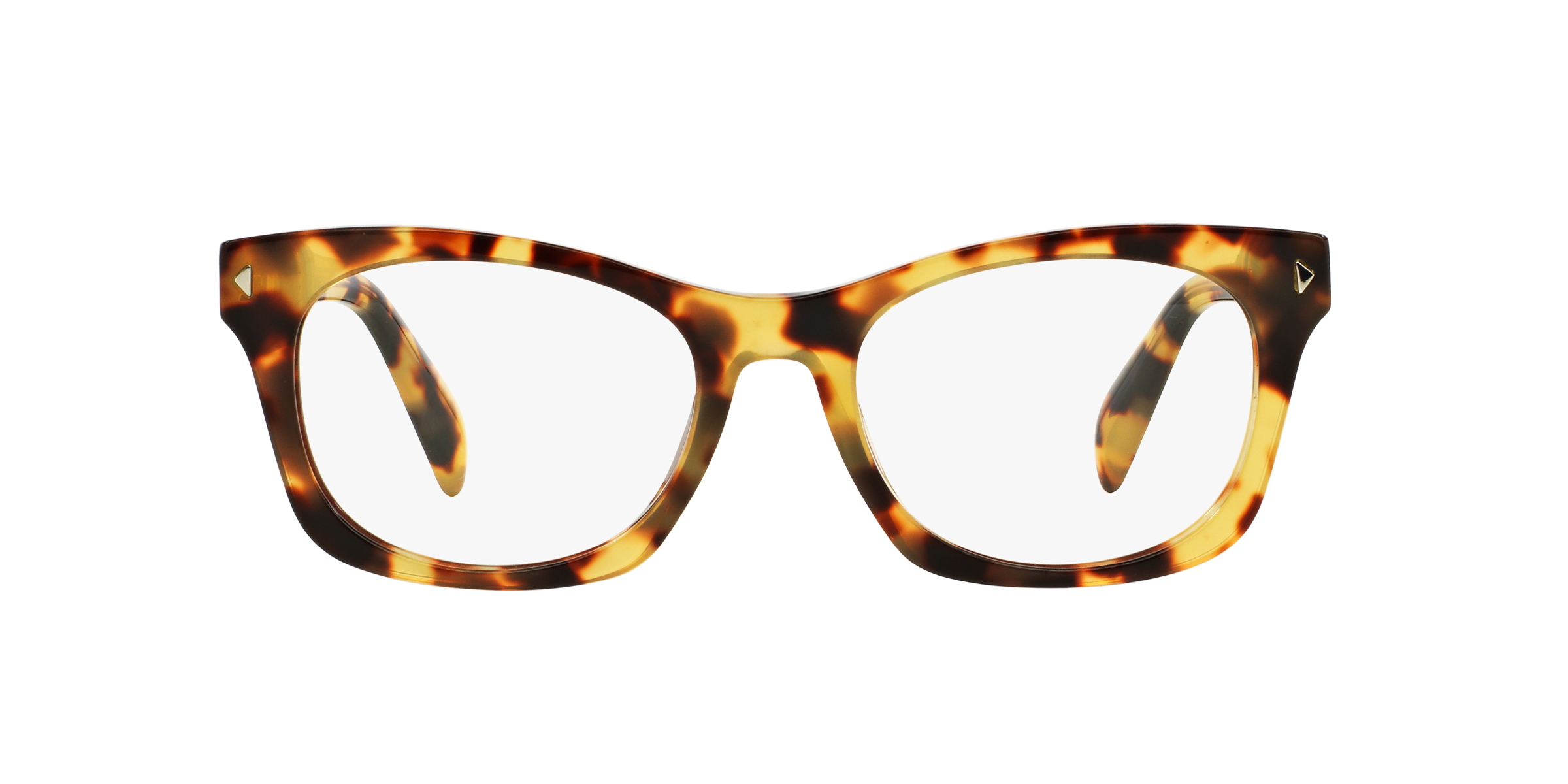 Prada PR 11SV Medium Havana 7S01O1 three-quarter view