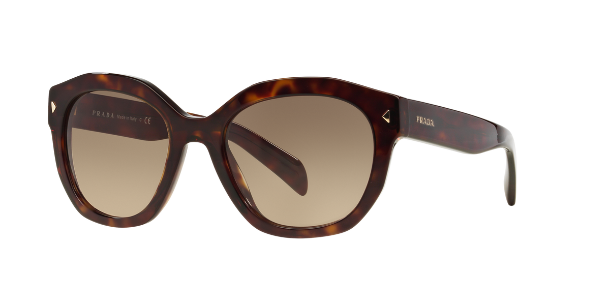 Prada PR 12SS Havana 2AU3D0 three-quarter view