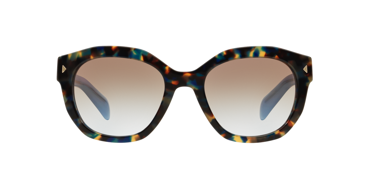 Prada PR 12SS Spotted Brown Blue UE14S2 front view