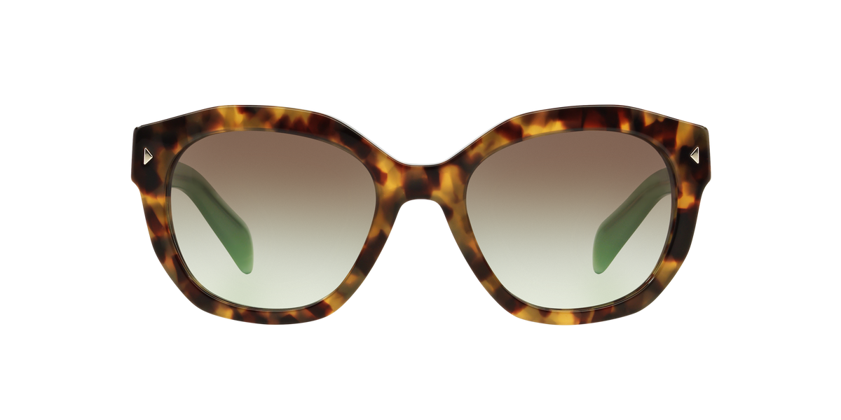Prada PR 12SS Spotted Brown Green UEZ4K1 front view
