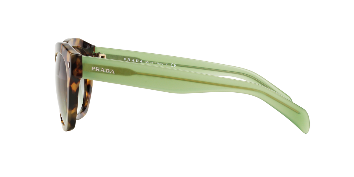 Prada PR 12SS Spotted Brown Green UEZ4K1 side view