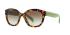 Prada PR 12SS Spotted Brown Green UEZ4K1 three-quarter view
