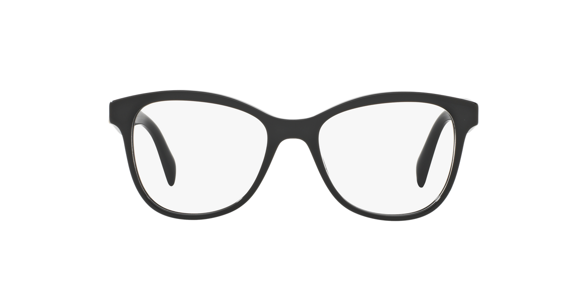 Prada PR 12TV Black 1AB1O1 three-quarter view