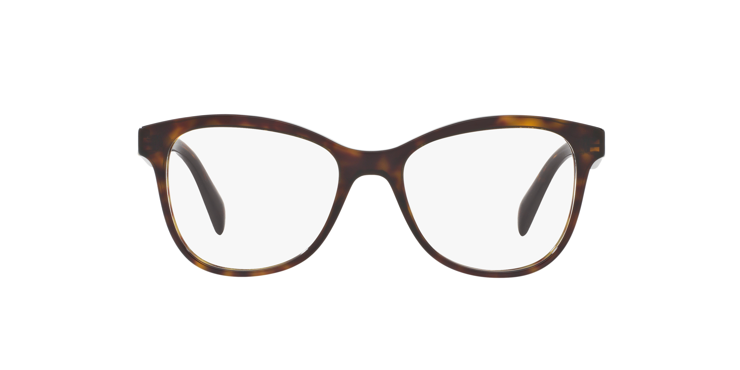 Prada PR 12TV Havana 2AU1O1 three-quarter view