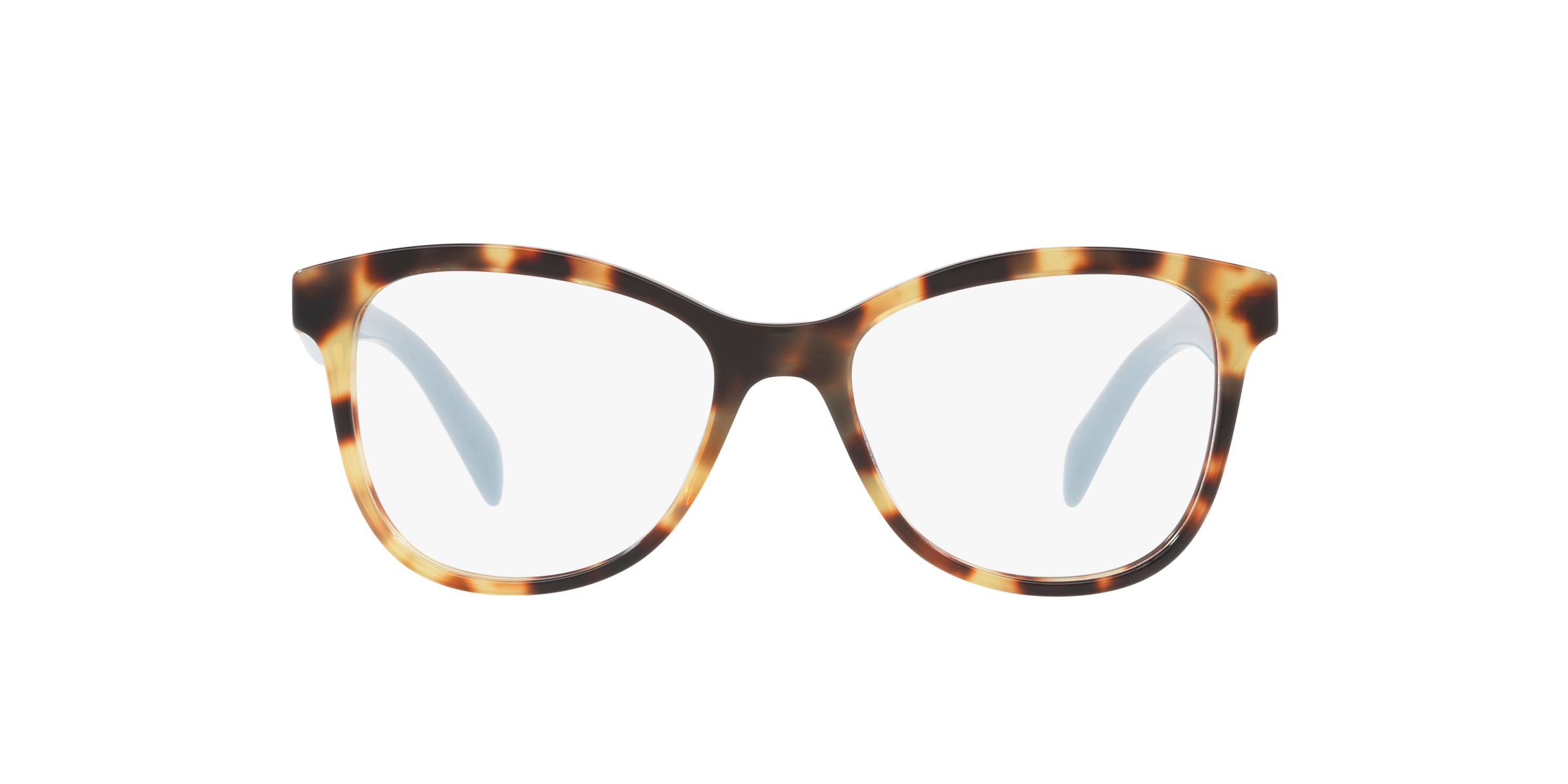 Prada PR 12TV Medium Havana 7S01O1 three-quarter view