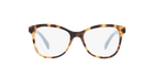 Prada PR 12TV Medium Havana 7S01O1 three-quarter view