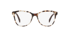 Prada PR 12TV Spotted Opal Brown UAO1O1 three-quarter view
