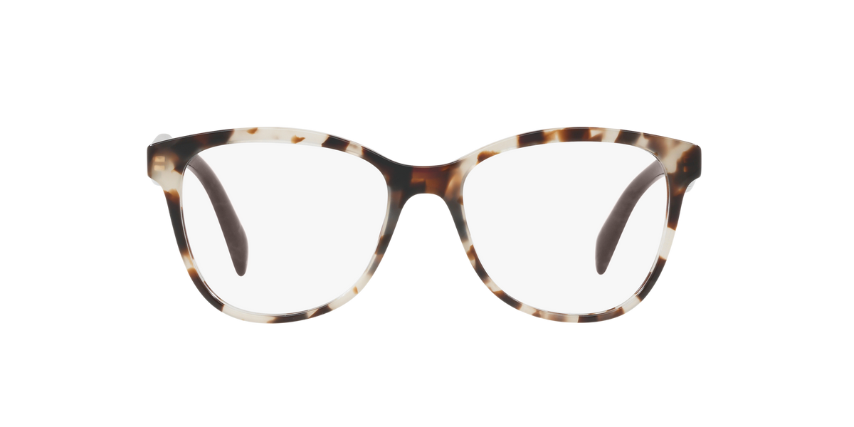Prada PR 12TV Spotted Opal Brown UAO1O1 three-quarter view