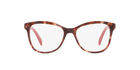 Prada PR 12TV Pink Havana UE01O1 three-quarter view