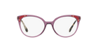 Prada PR 12UV Transparent Violet 04N1O1 three-quarter view