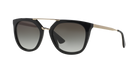 Prada PR 13QS Black 1AB0A7 three-quarter view