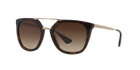 Prada PR 13QS Havana 2AU6S1 three-quarter view