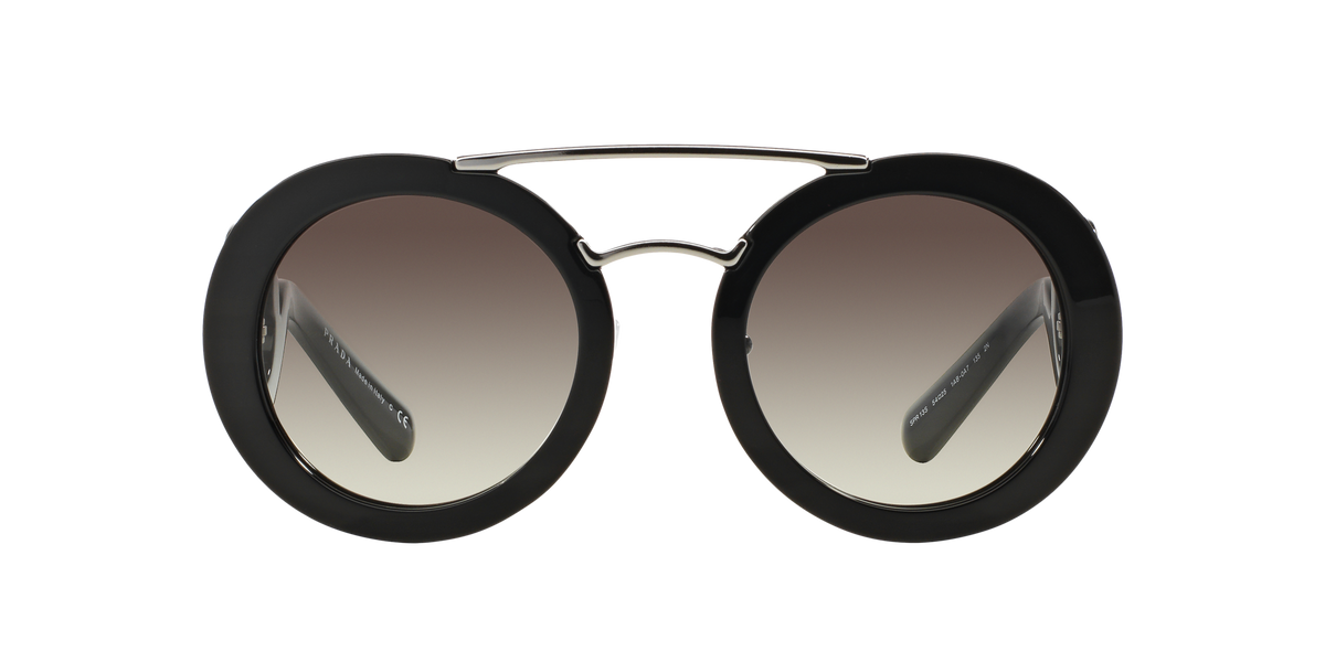 Prada PR 13SS Black 1AB0A7 three-quarter view