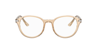 Prada PR 13WV Crystal Amber 01N1O1 three-quarter view