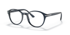 Prada PR 13WV Transparent Blue 08Q1O1 three-quarter view