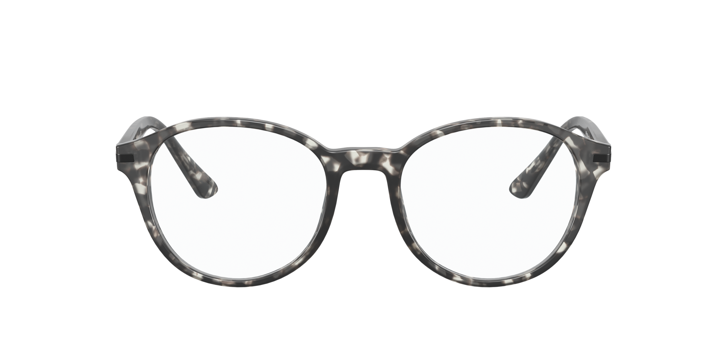 Prada PR 13WV Matte Grey Tortoise VH31O1 three-quarter view
