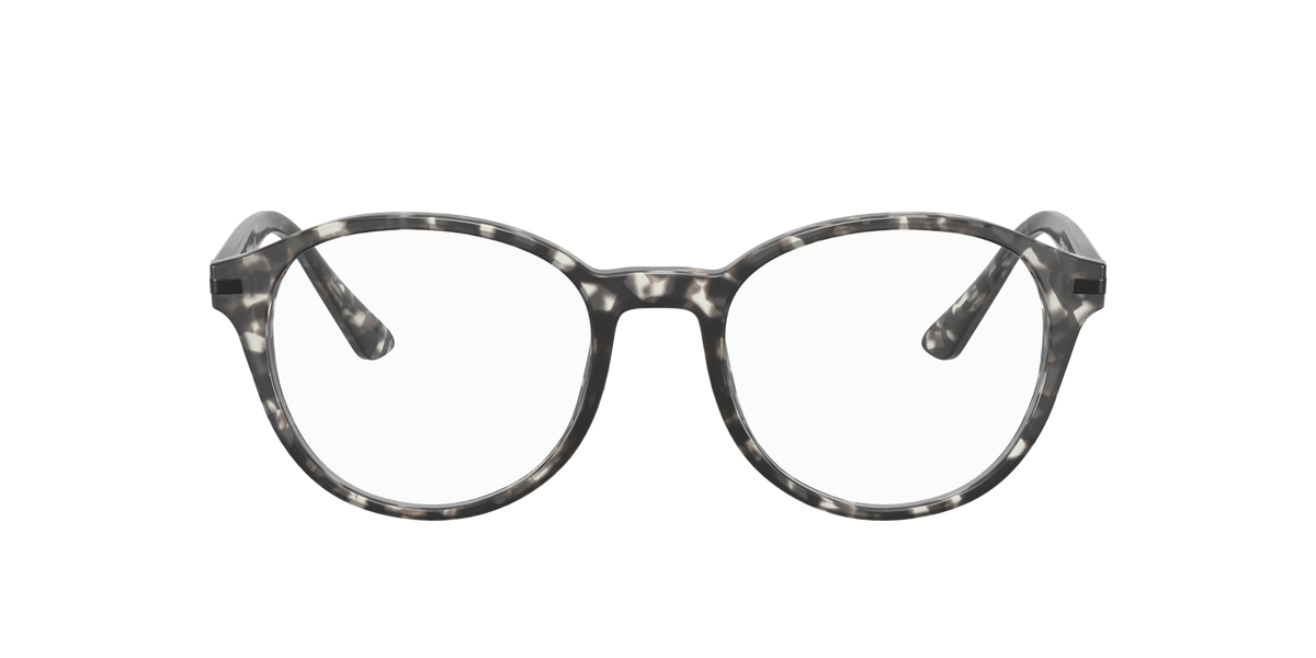 Prada PR 13WV Matte Grey Tortoise VH31O1 three-quarter view