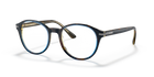 Prada PR 13WV Denim Tortoise ZXH1O1 three-quarter view