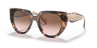 Prada PR 14WS 01R0A6 Caramel Tortoise/Powder, three-quarter view