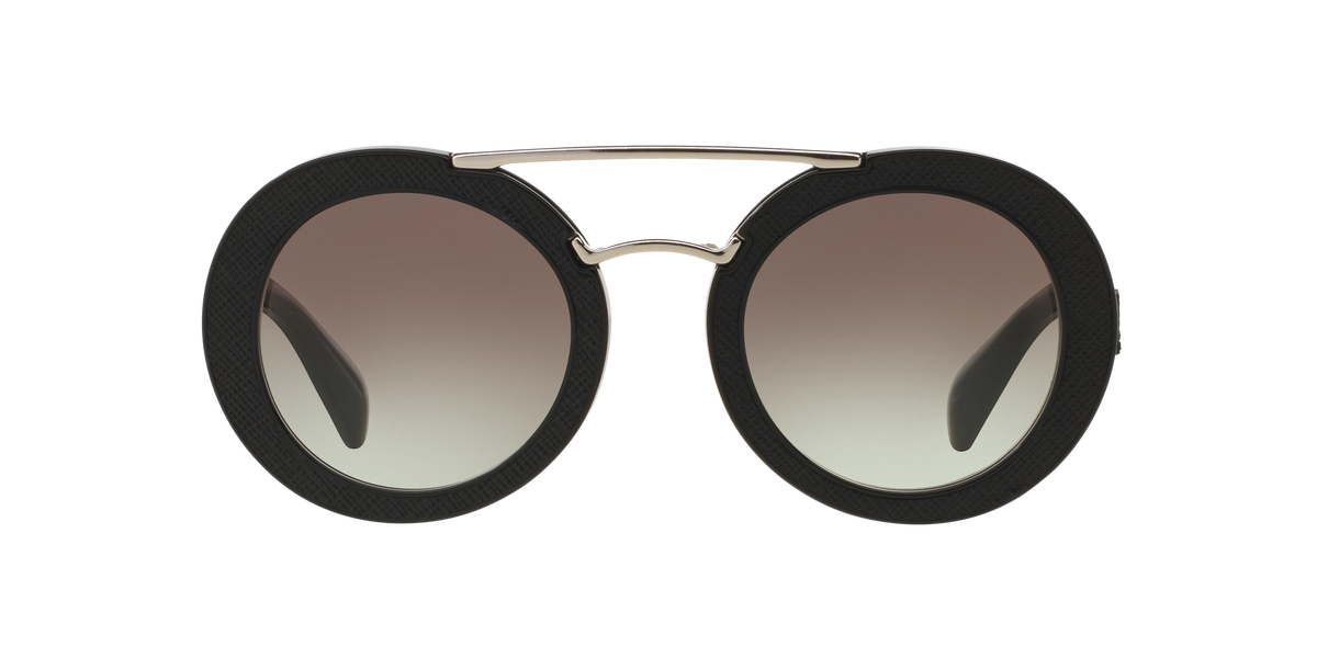 Prada PR 15SS Black 1AB0A7 three-quarter view