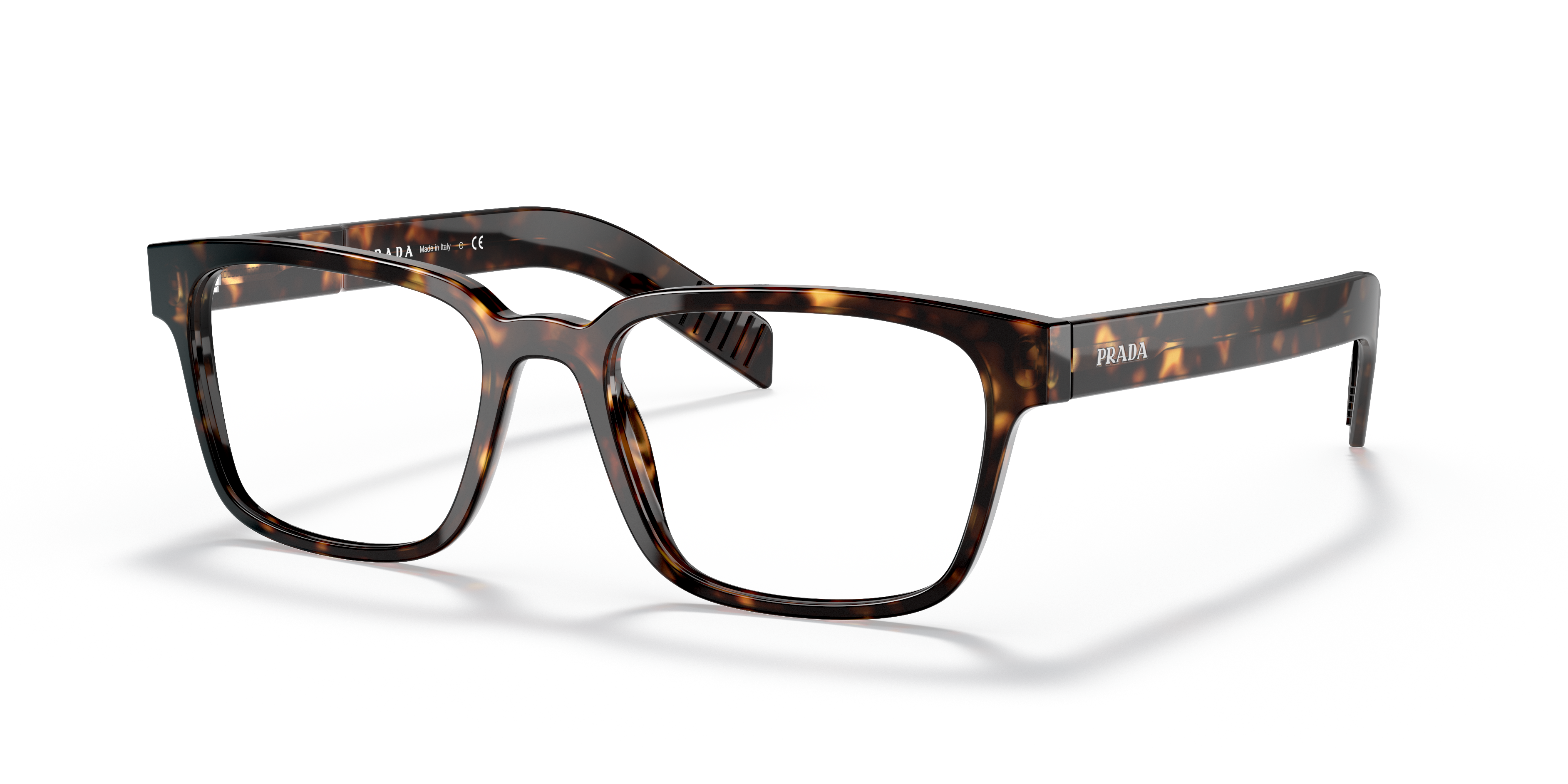 Prada PR 15WV Tortoise 2AU1O1 three-quarter view