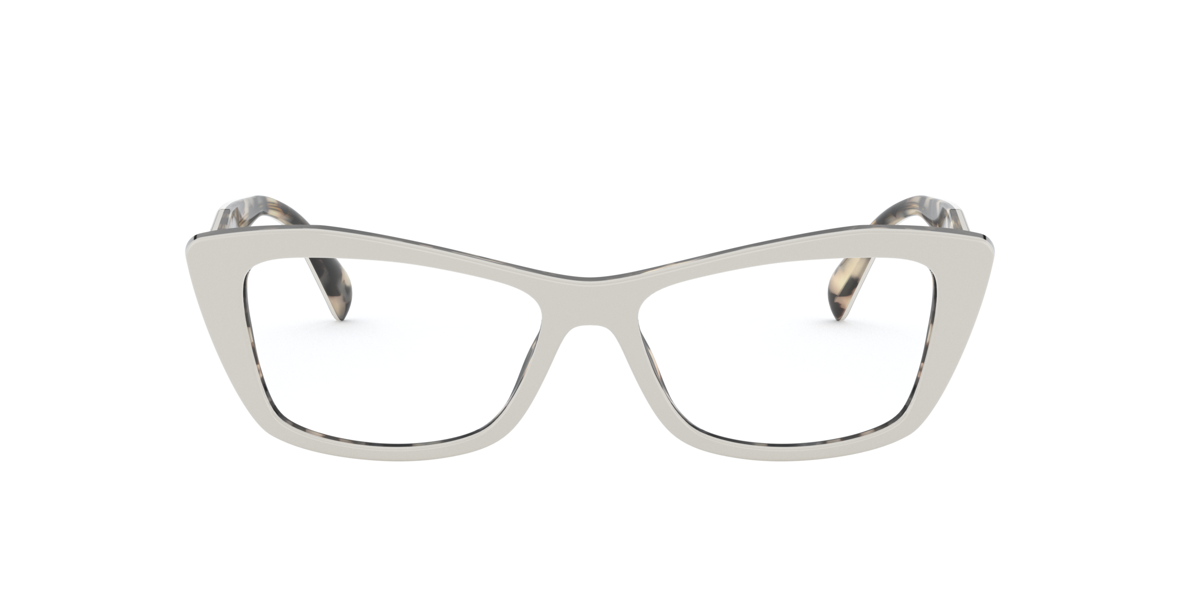 Prada PR 15XV Ivory/Havana 06C1O1 three-quarter view